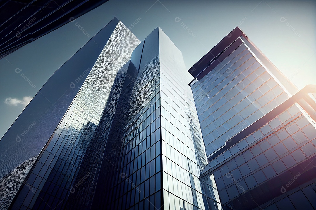 Ilustração de prédios altos