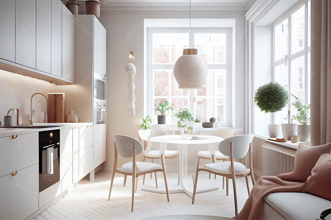 Interior de cozinha moderna