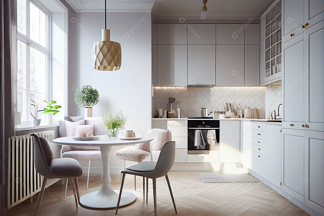 Interior de cozinha moderna