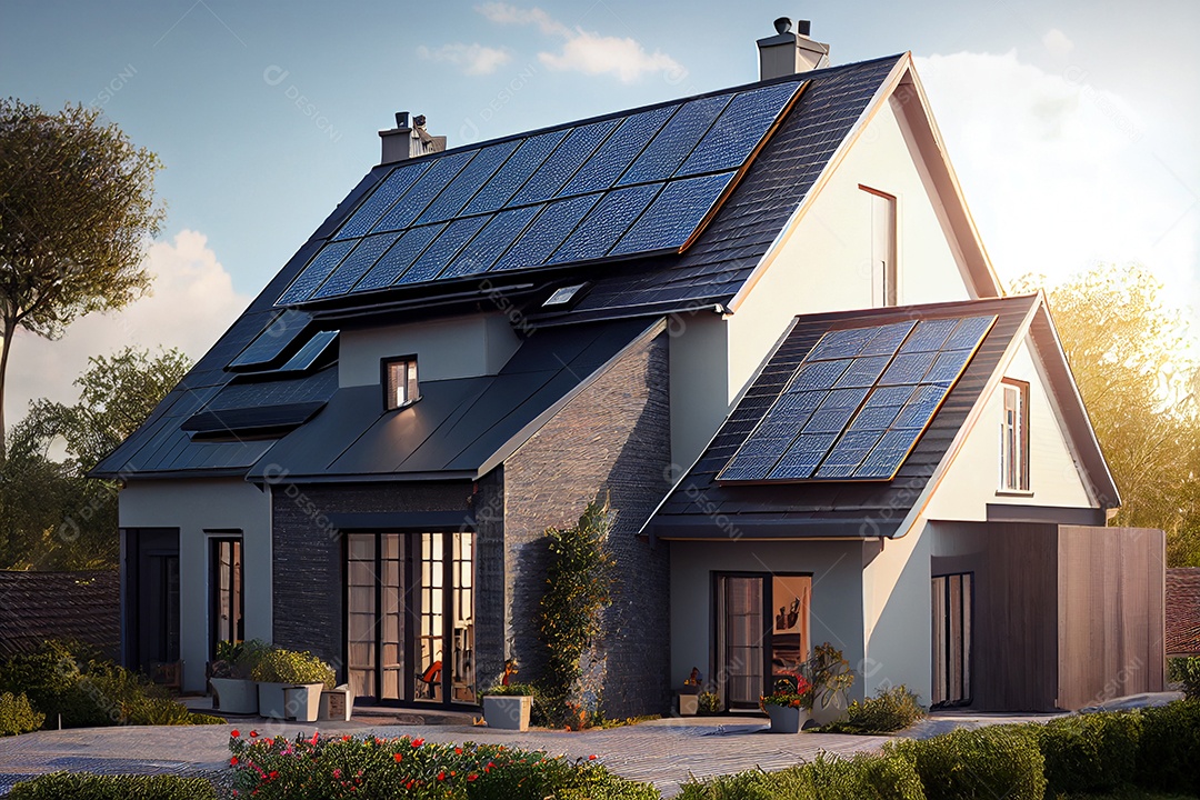 Exterior de uma casa moderna