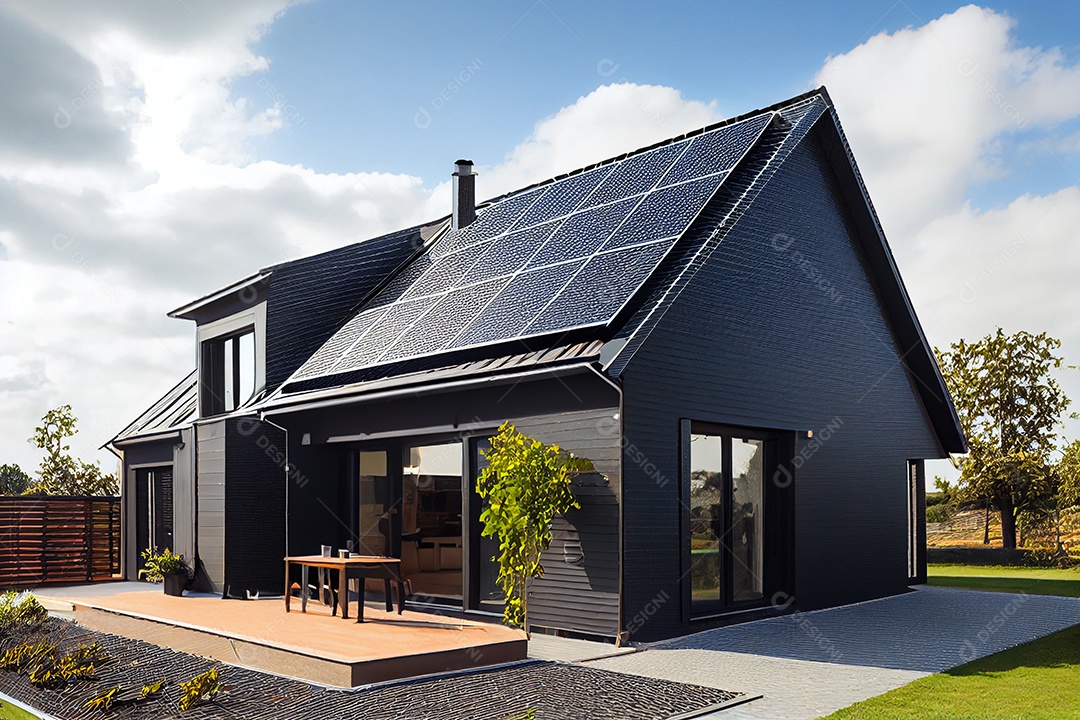 Exterior de uma casa moderna