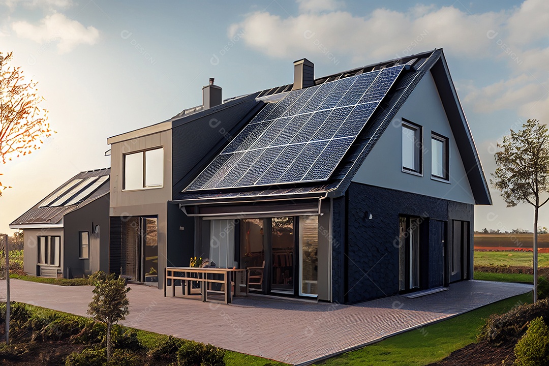 Exterior de uma casa moderna