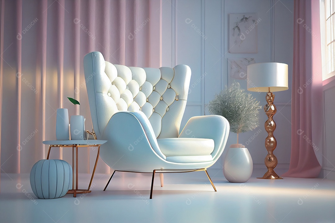 Ilustração de uma poltrona moderna