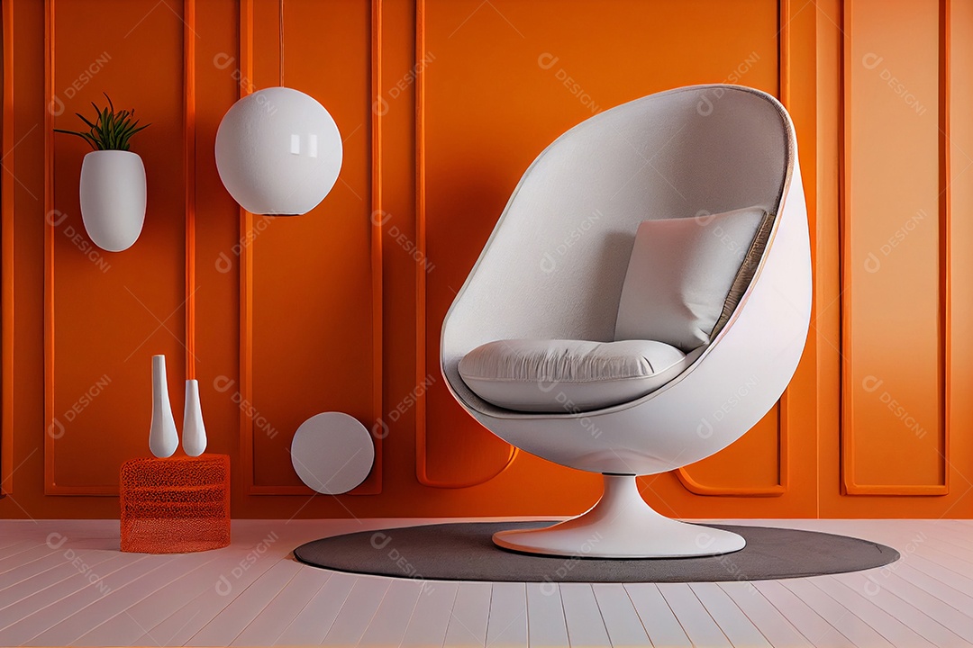 Ilustração de uma poltrona moderna