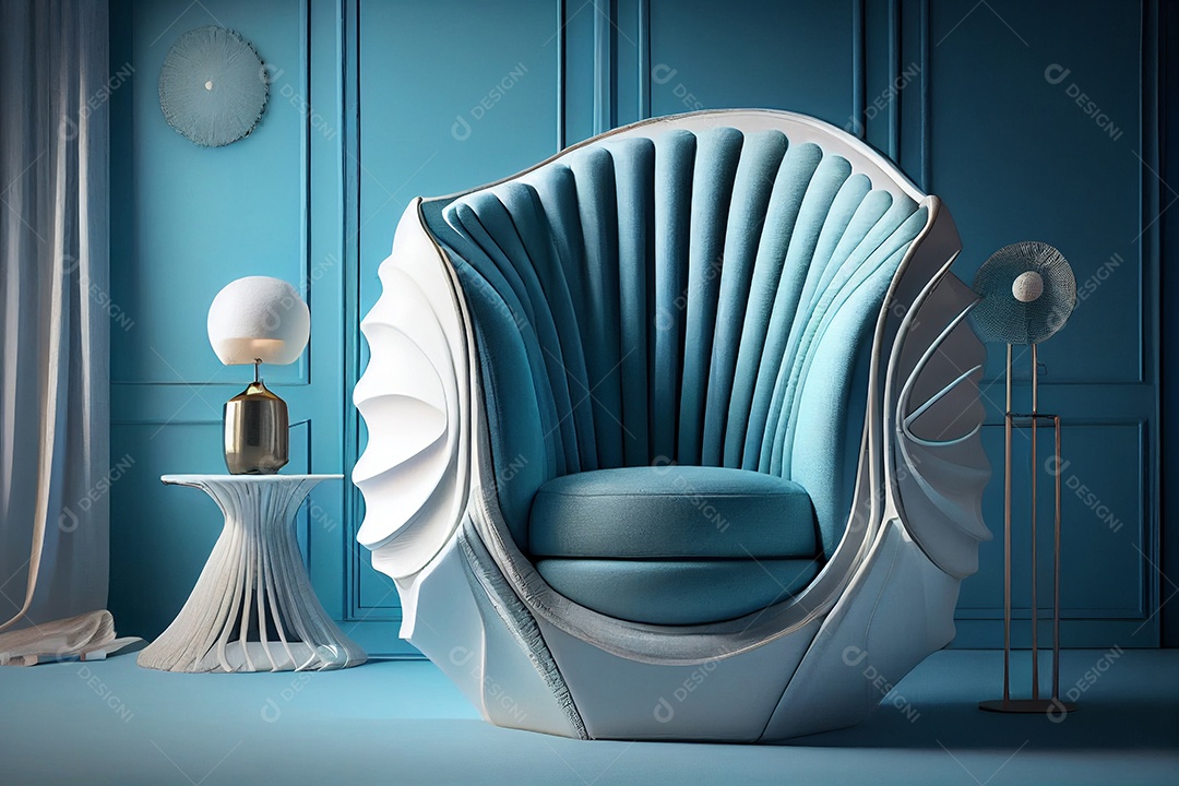 Ilustração de uma poltrona moderna