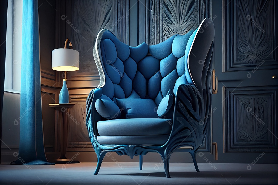 Ilustração de uma poltrona moderna