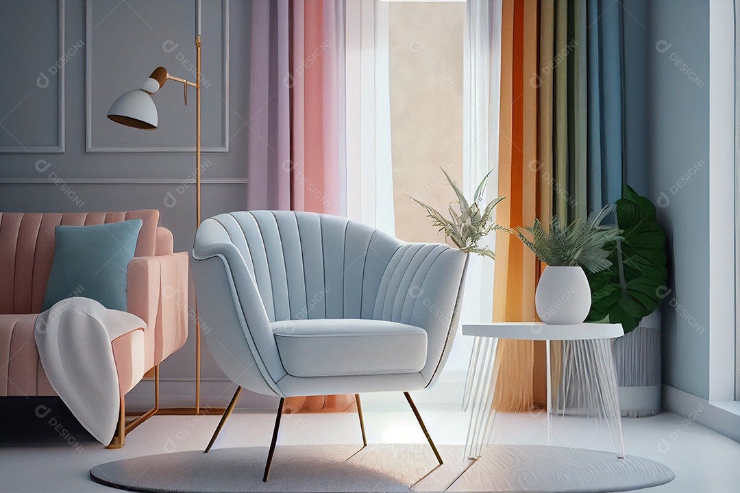 Ilustração de uma poltrona moderna