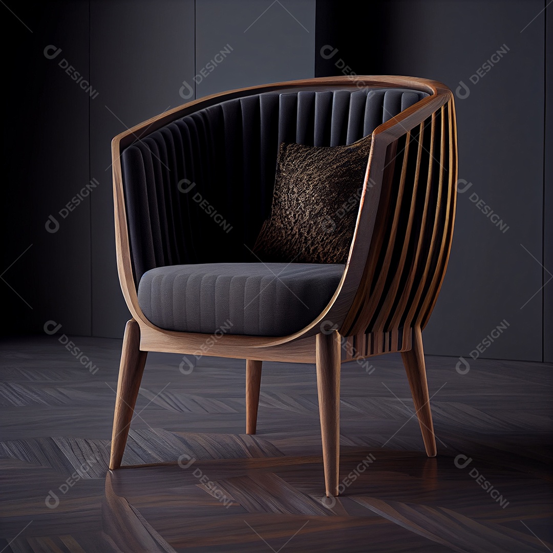 Ilustração de uma poltrona moderna