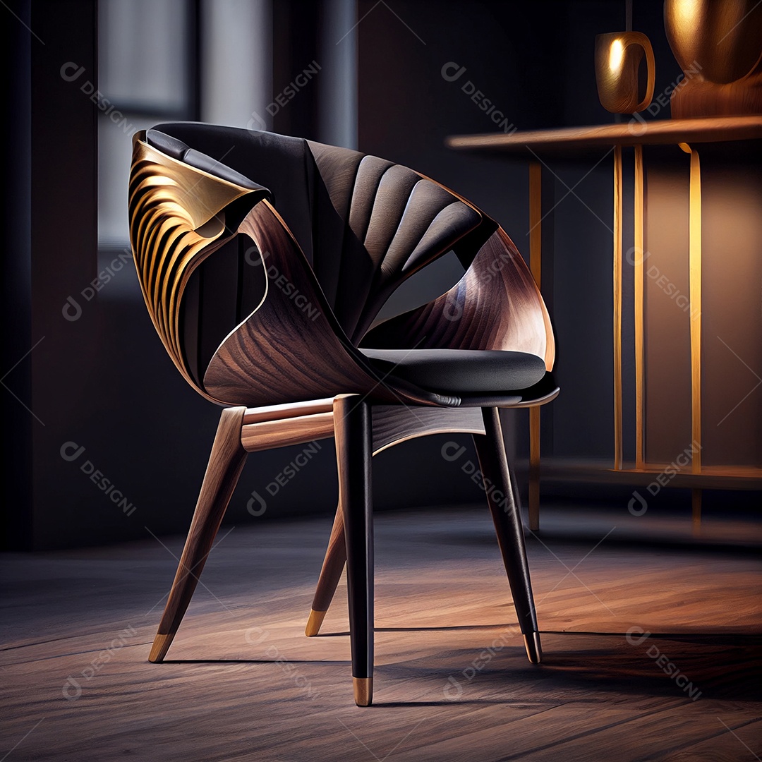 Ilustração de uma poltrona moderna