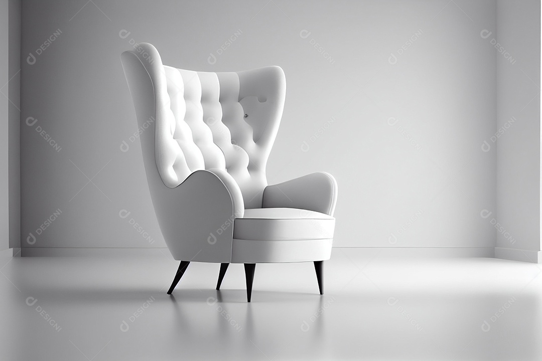 Ilustração de uma poltrona moderna