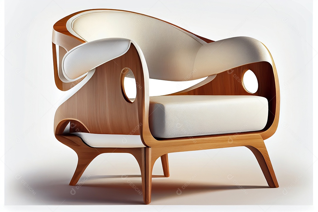 Ilustração de uma poltrona moderna