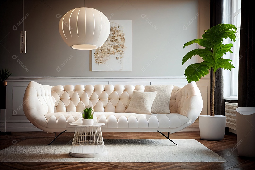 Interior de uma casa moderna