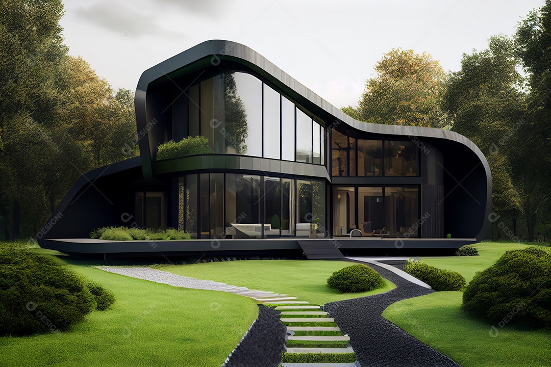 Exterior de casa moderna