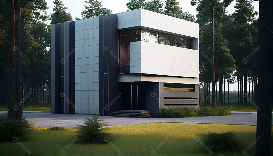 Exterior de casa moderna