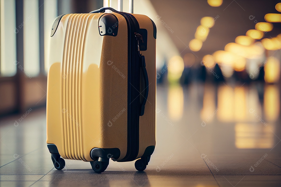 Mala de viagem em aeroporto