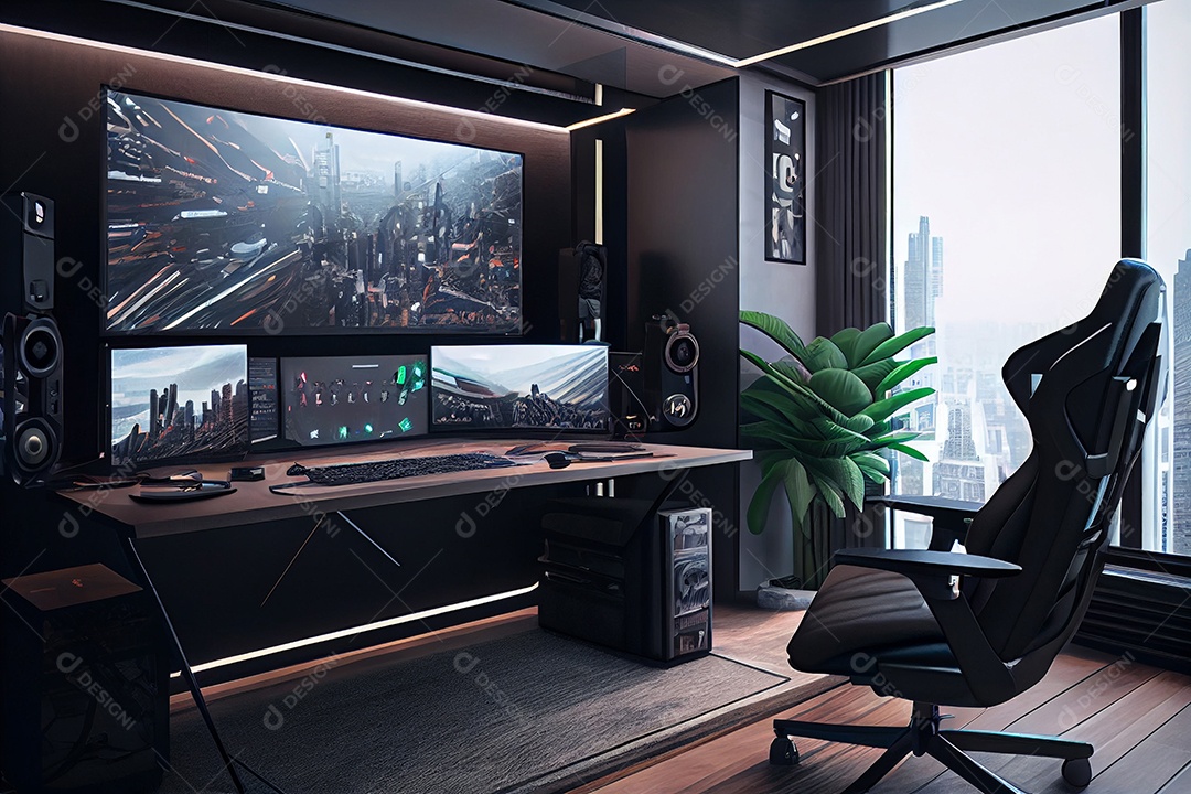 Interior de um quarto game