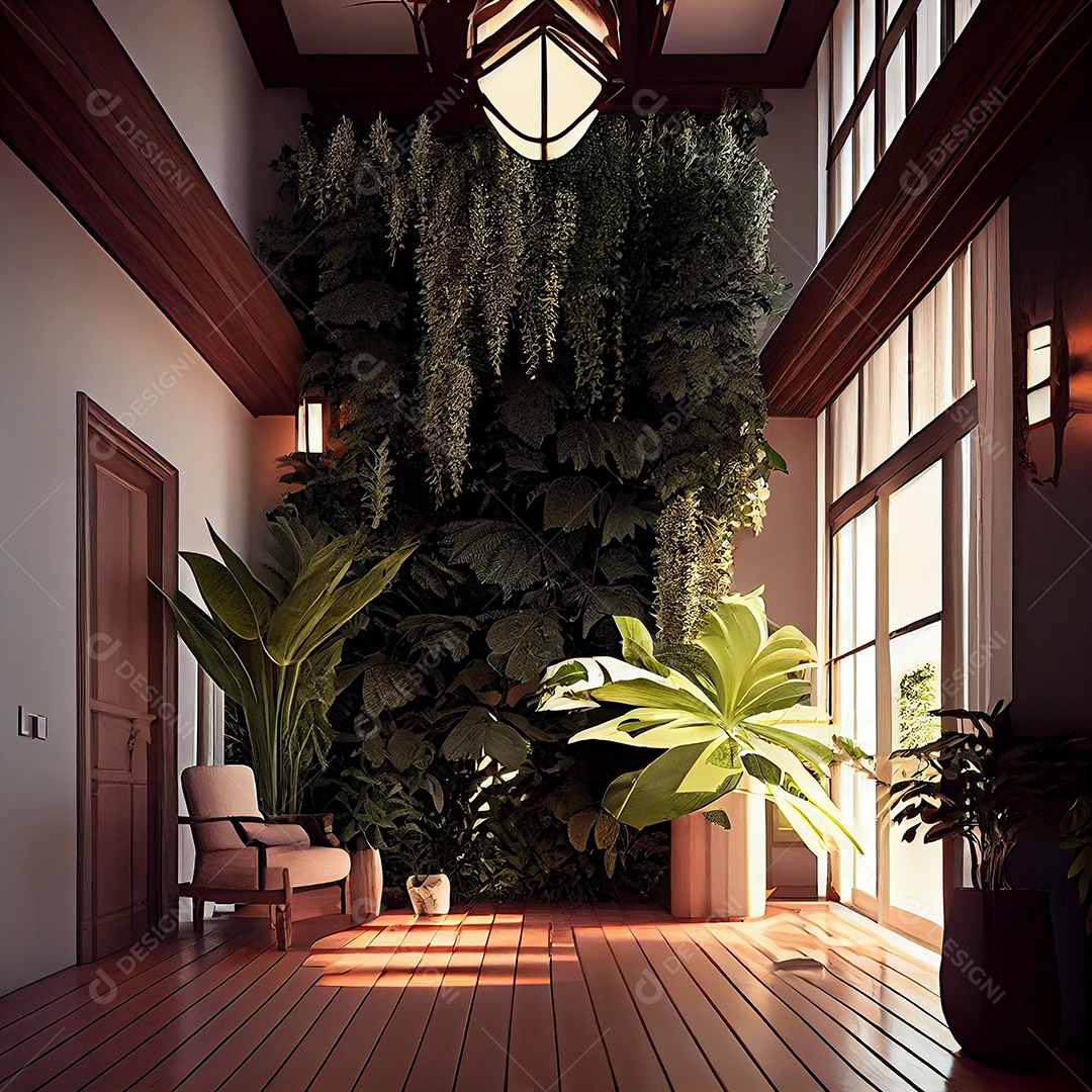 Interior de uma casa moderna