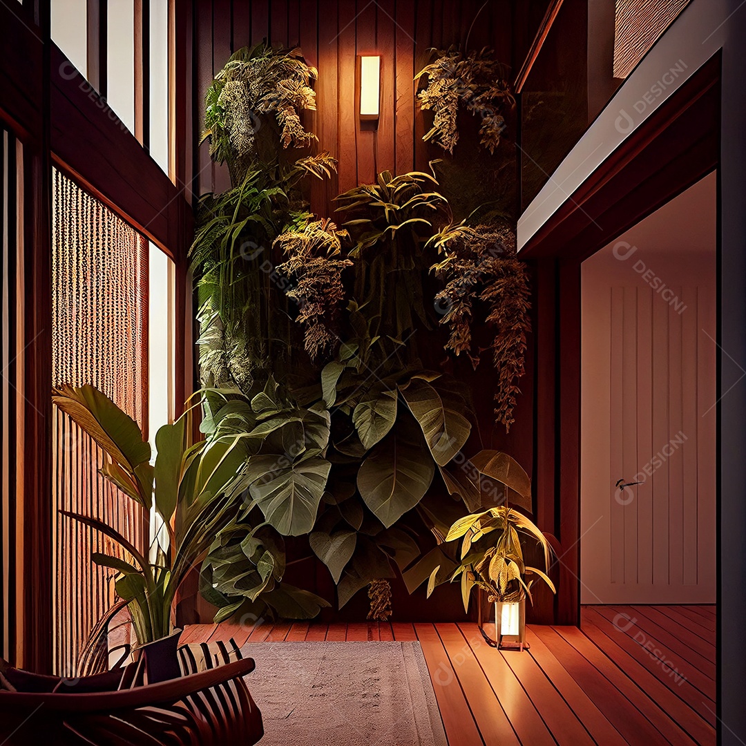 Interior de uma casa moderna