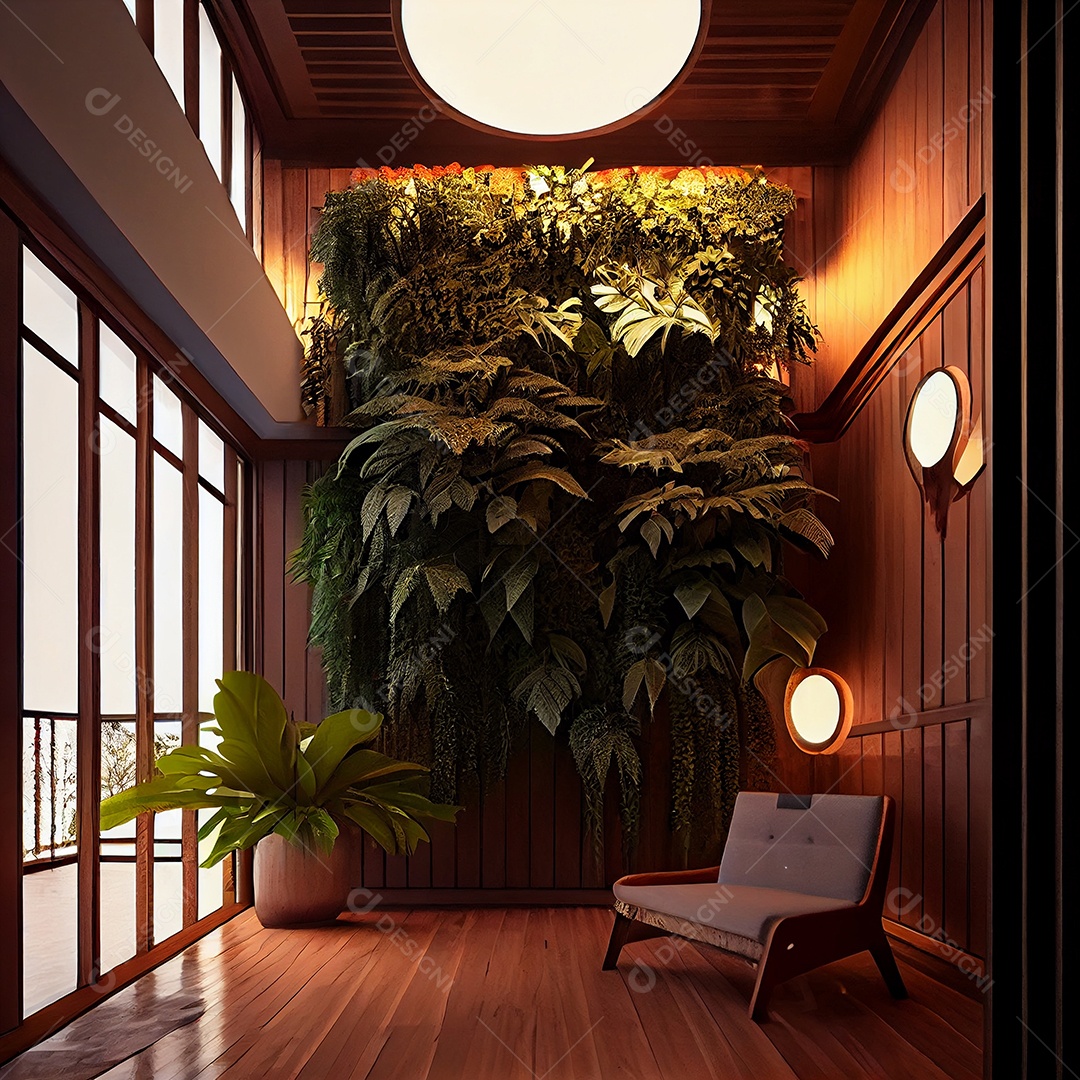 Interior de uma casa moderna