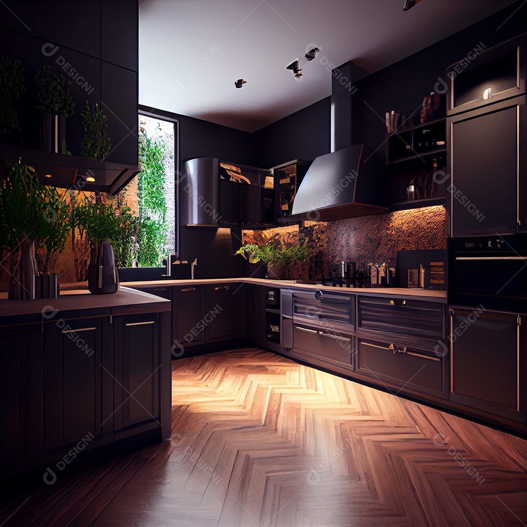 Interior de uma casa de luxo