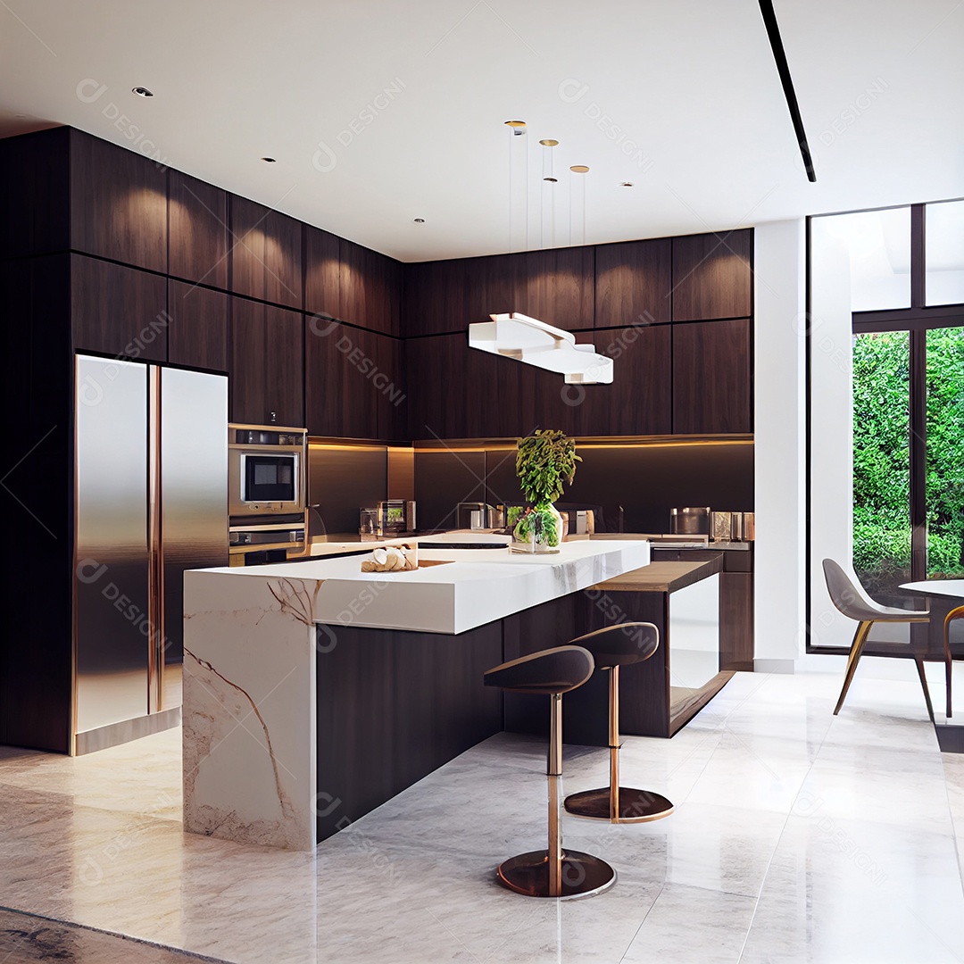 Interior de uma casa de luxo