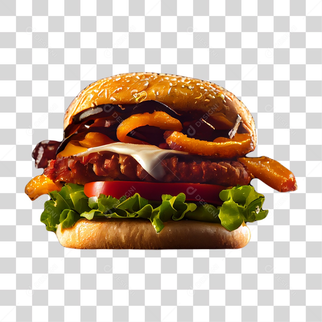 Hamburger Lanche PNG Transparente