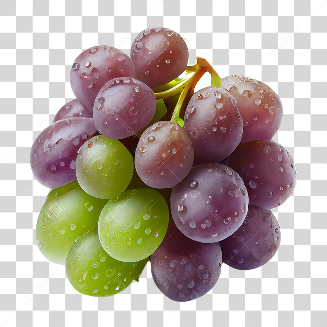 Fruta Cacho Uva PNG Transparente