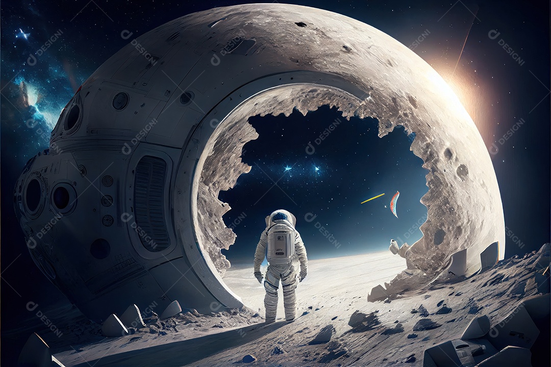 Dia Mundial do Astronauta 12 de abril realista