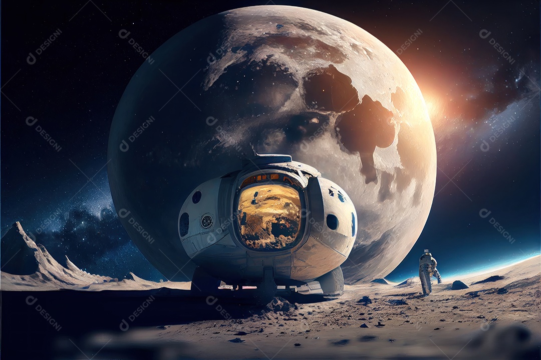 Dia Mundial do Astronauta 12 de abril realista