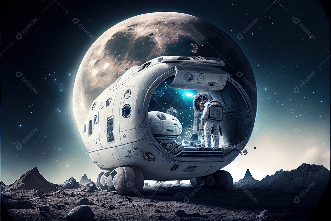 Dia Mundial do Astronauta 12 de abril realista