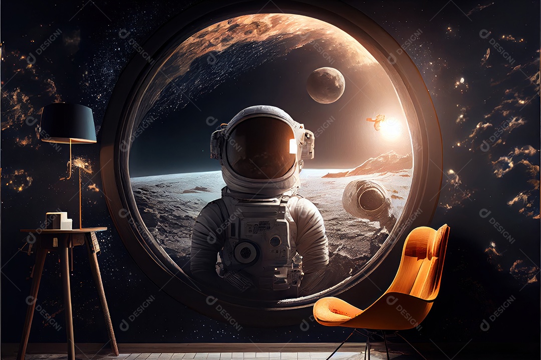 Dia Mundial do Astronauta 12 de abril realista