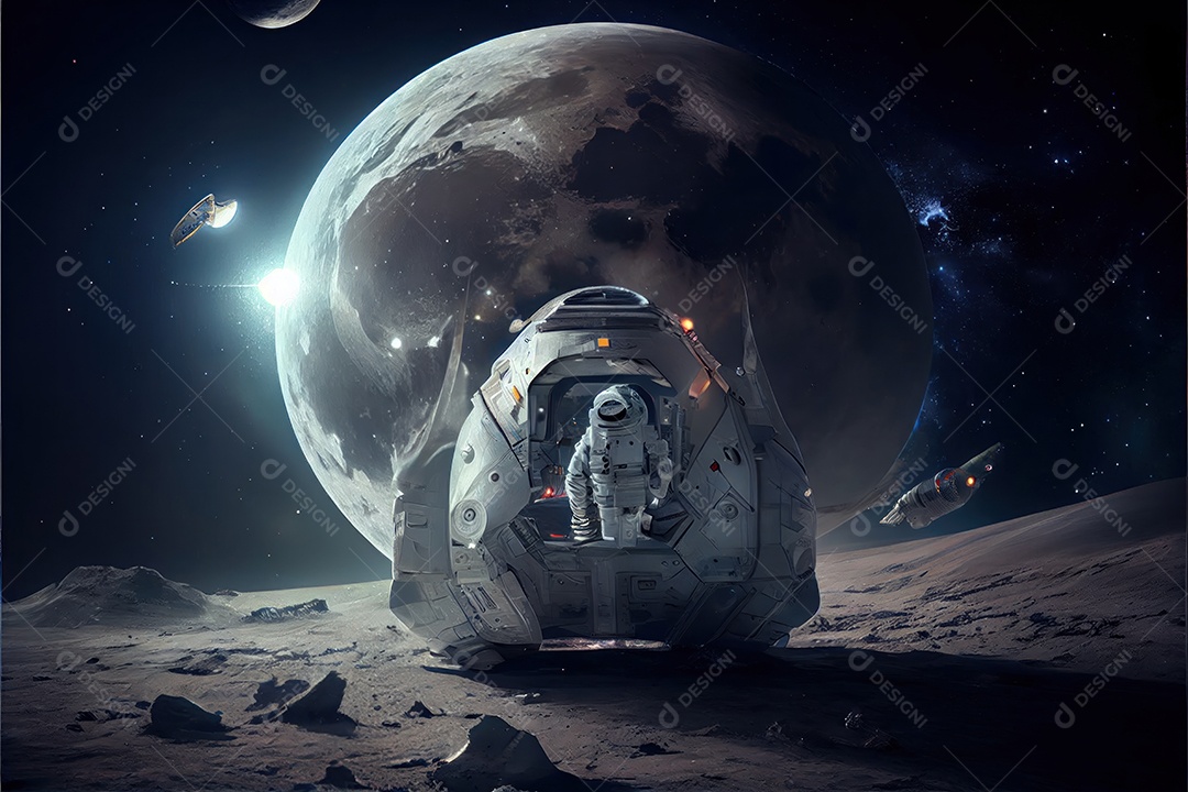 Dia Mundial do Astronauta 12 de abril realista