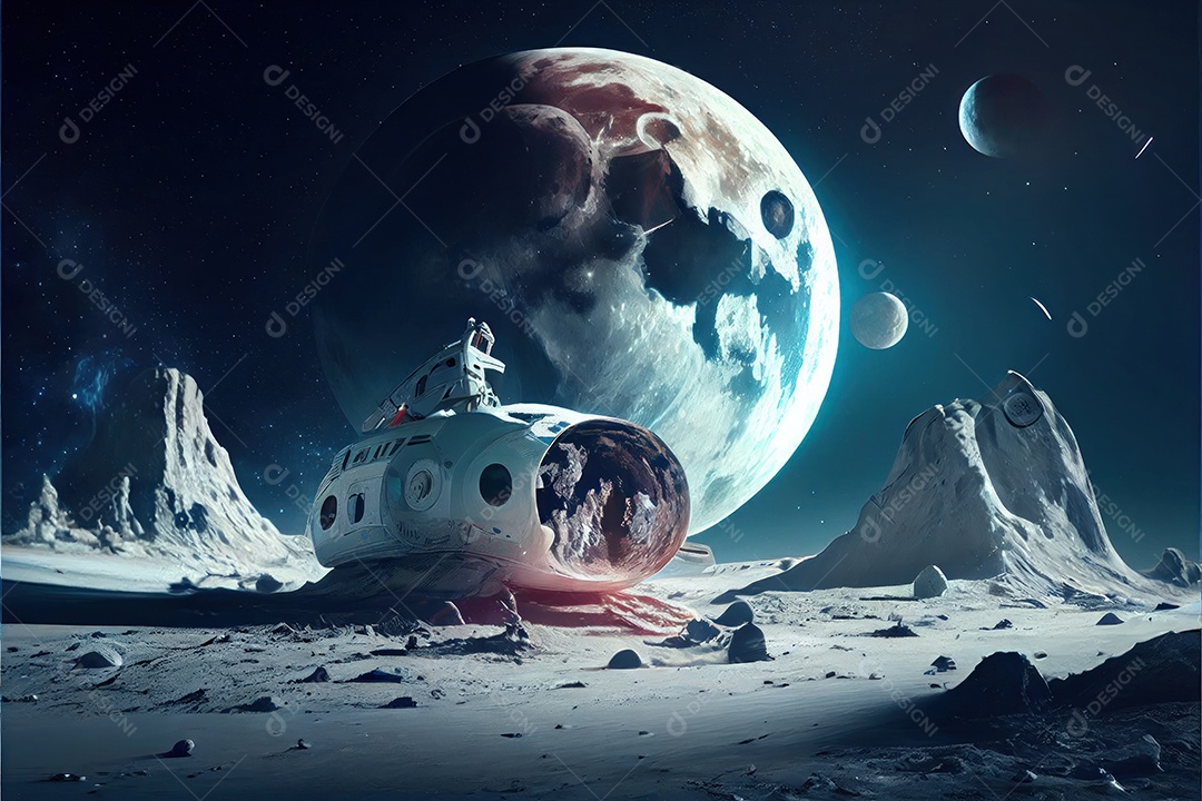 Dia Mundial do Astronauta 12 de abril realista