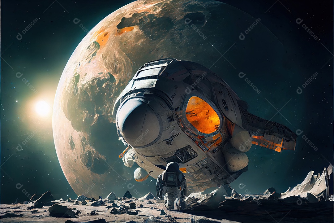 Dia Mundial do Astronauta 12 de abril realista