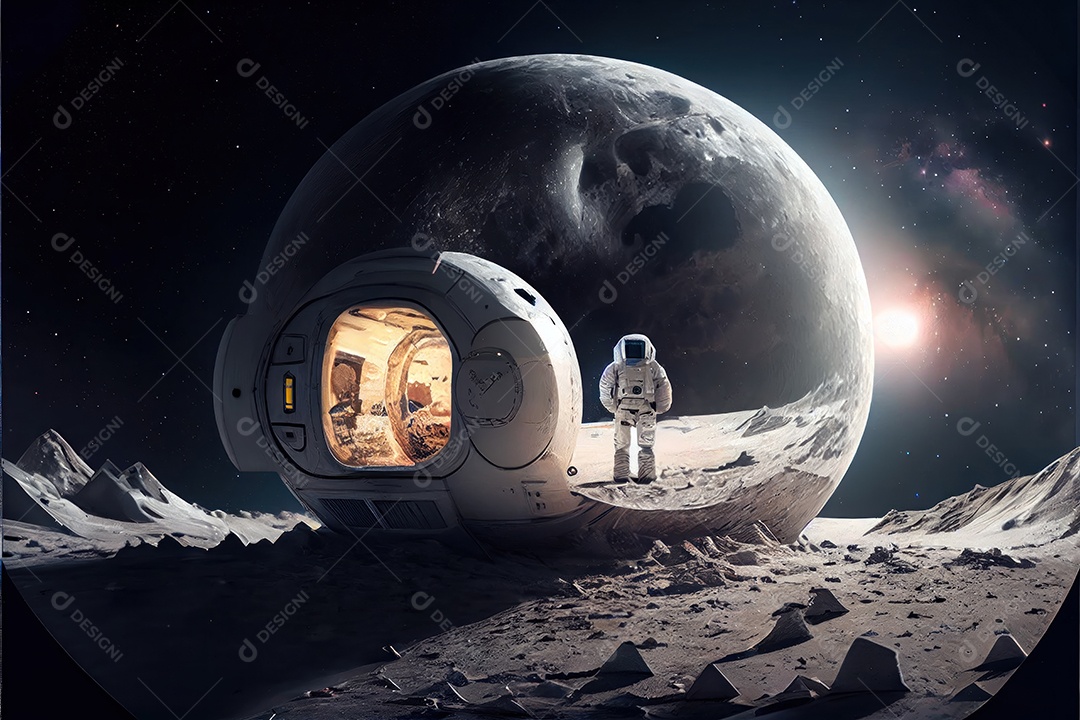 Dia Mundial do Astronauta 12 de abril realista