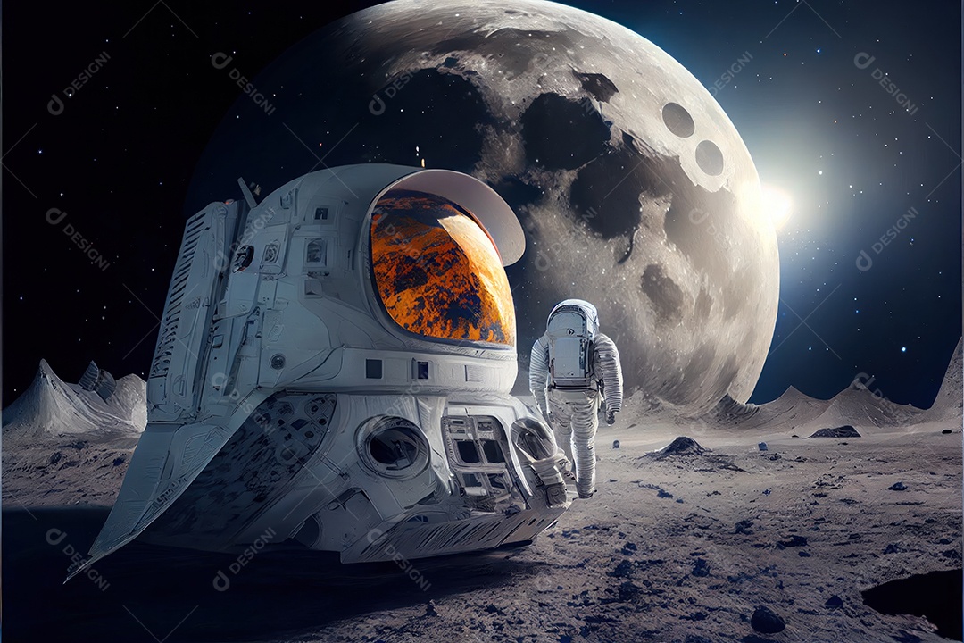 Dia Mundial do Astronauta 12 de abril realista