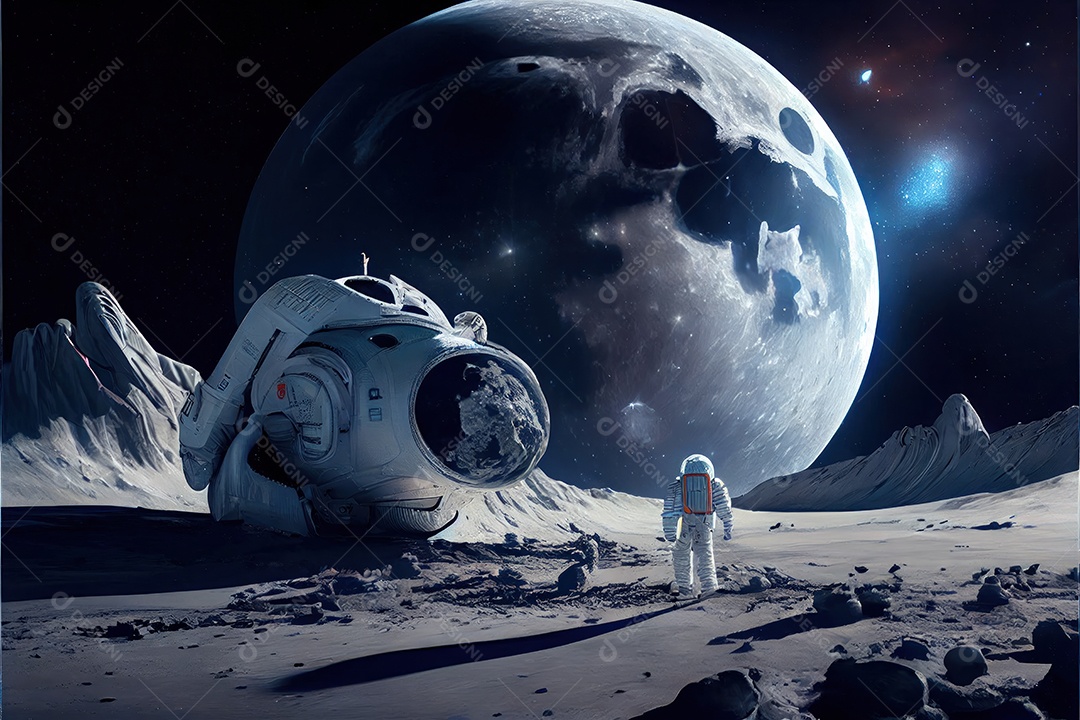 Dia Mundial do Astronauta 12 de abril realista