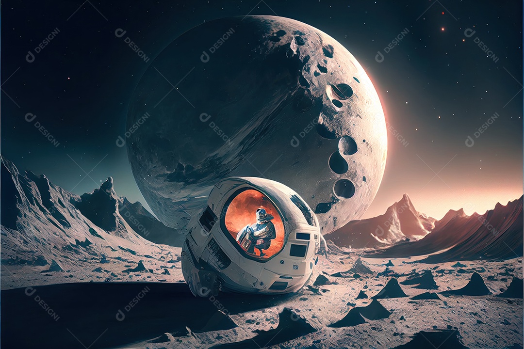 Dia Mundial do Astronauta 12 de abril realista