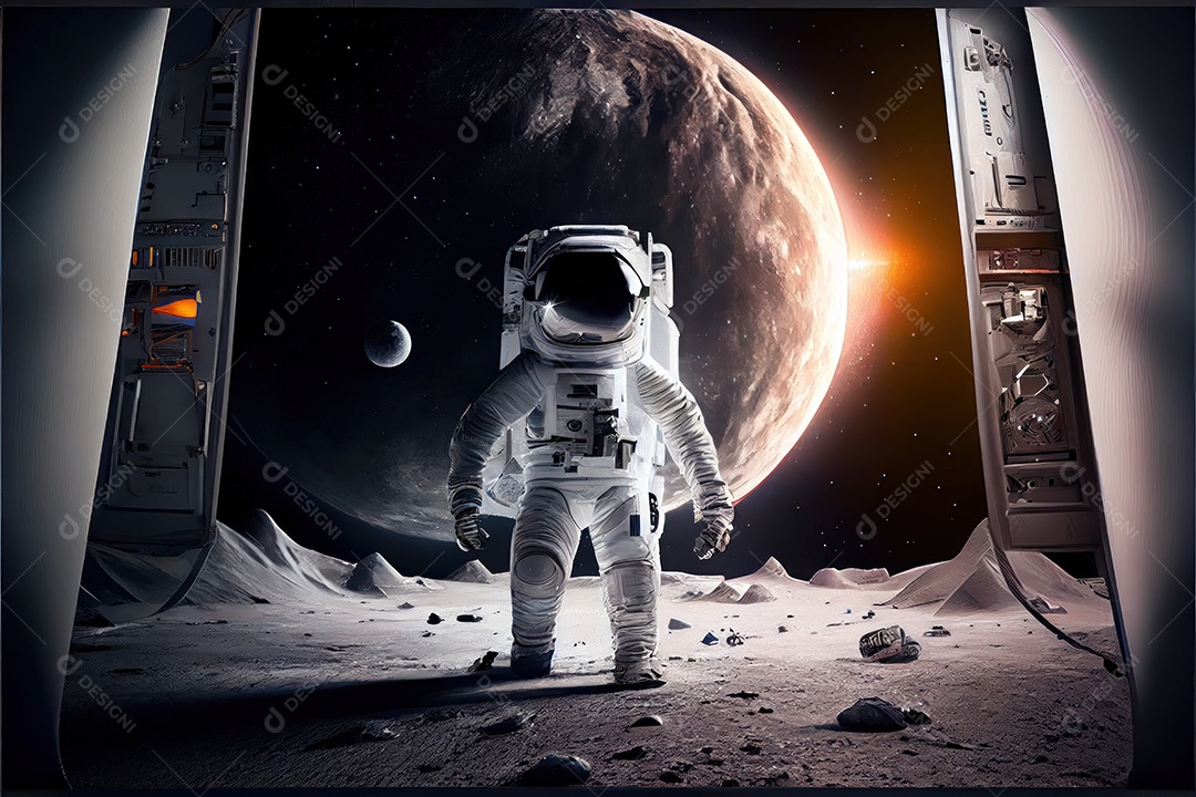 Dia Mundial do Astronauta 12 de abril realista