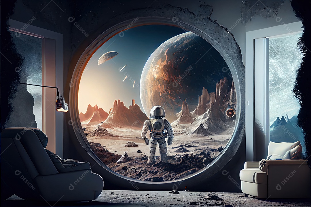 Dia Mundial do Astronauta 12 de abril realista