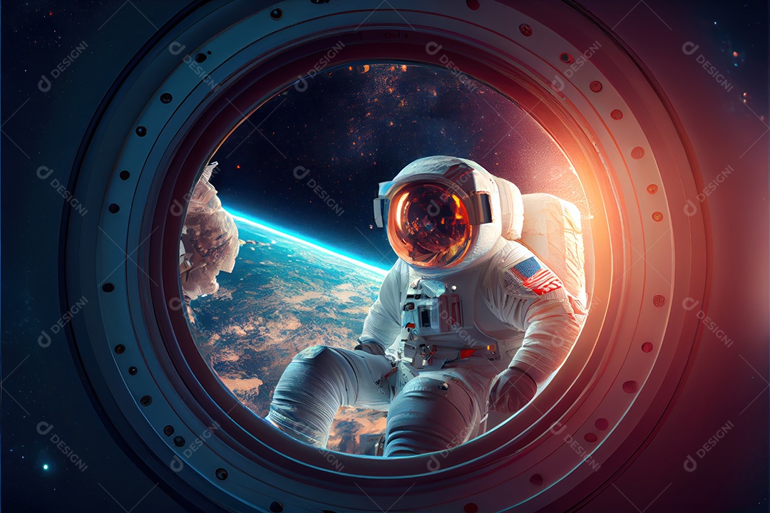 Dia Mundial do Astronauta 12 de abril realista