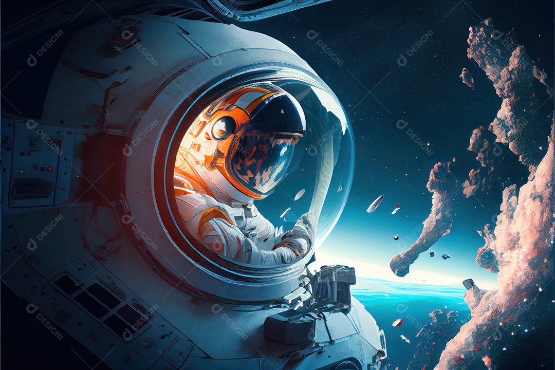 Dia Mundial do Astronauta 12 de abril realista