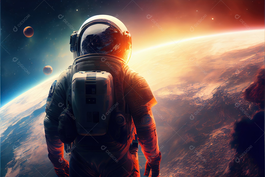 Dia Mundial do Astronauta 12 de abril realista