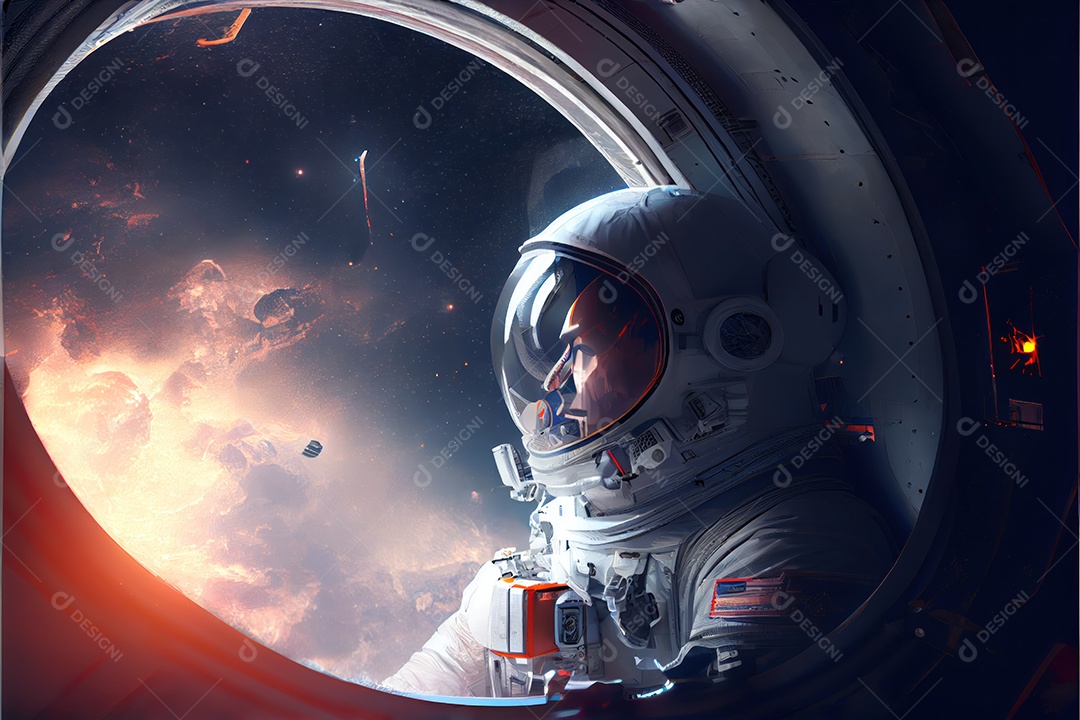 Dia Mundial do Astronauta 12 de abril realista