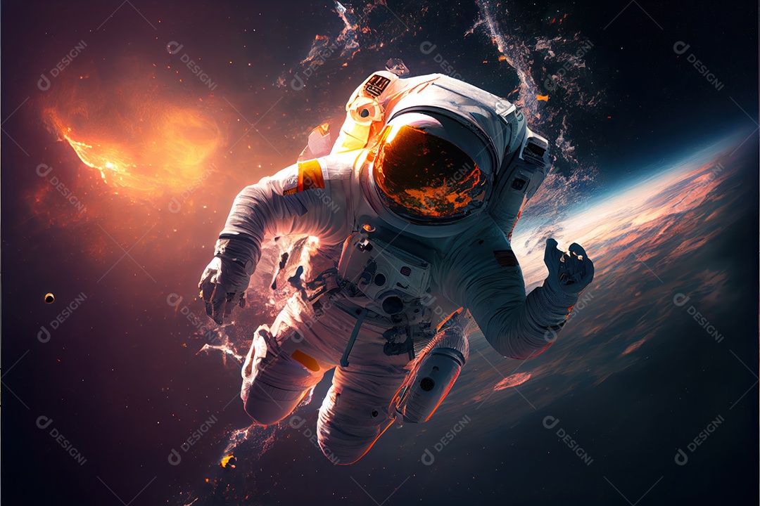 Dia Mundial do Astronauta 12 de abril realista