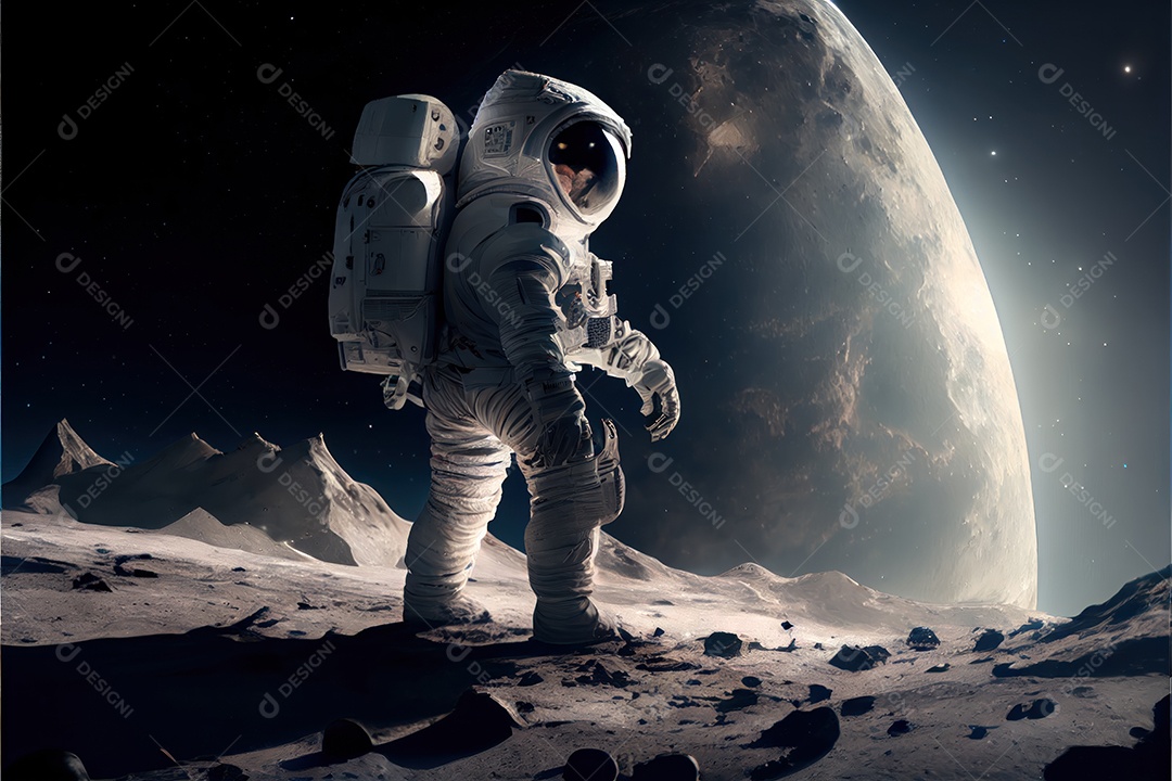 Dia Mundial do Astronauta 12 de abril realista