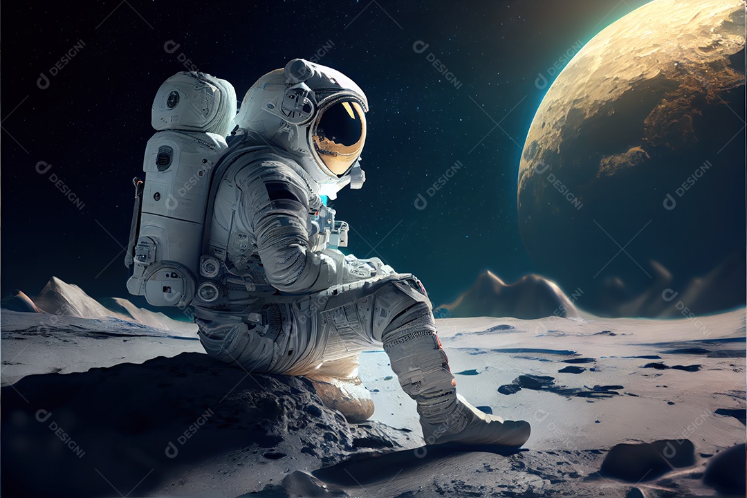 Dia Mundial do Astronauta 12 de abril realista