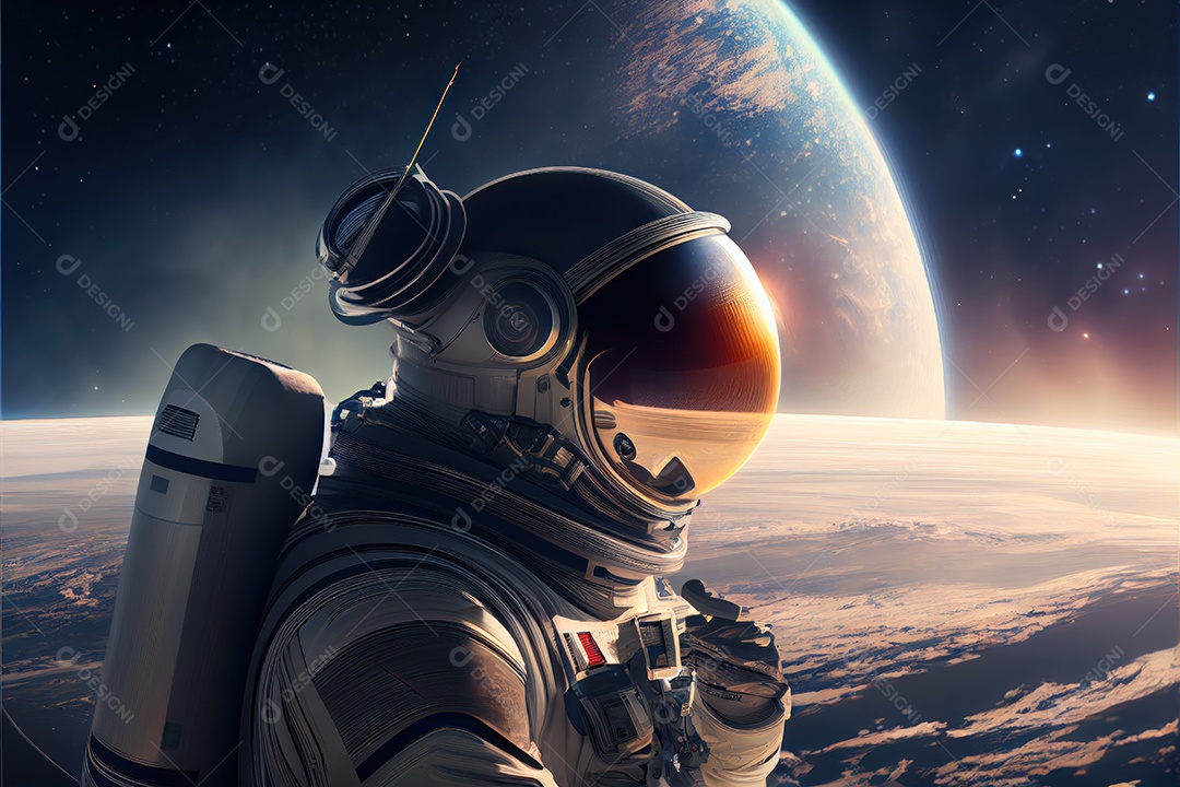 Dia Mundial do Astronauta 12 de abril realista