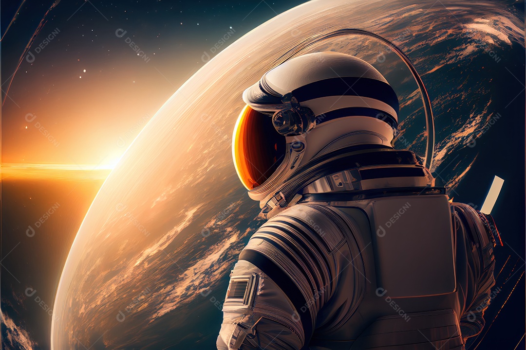 Dia Mundial do Astronauta 12 de abril realista