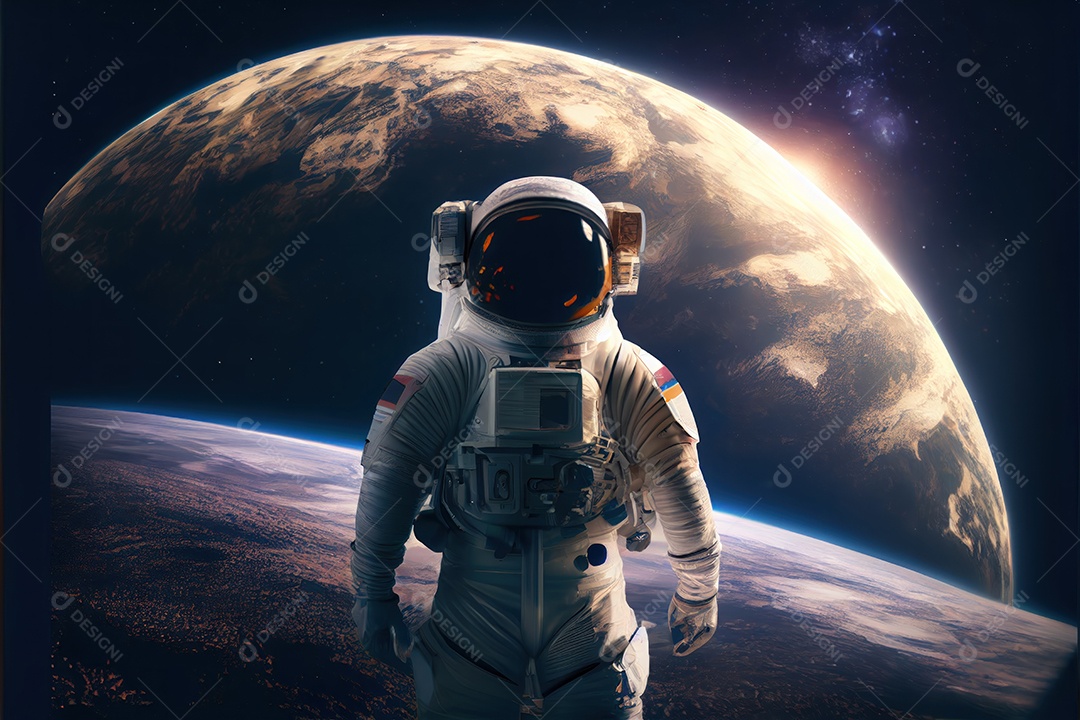 Dia Mundial do Astronauta 12 de abril realista
